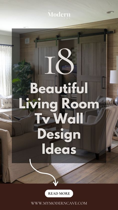 Warning: These 17+ TV Wall Designs Will Make You Redo Your Entire Living Room! Neoclassical Tv Wall Design, Hanging Tv Ideas, Media Feature Wall, Large Tv Wall Ideas, Big Tv Wall, Contemporary Farmhouse Living Room, Farmhouse Tv Wall, Living Room Without Tv, Tv Living Room Ideas