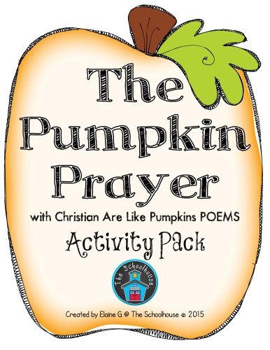 Pumpkin Prayer, Pumpkin Poem, Poem Activities, Christian Classroom, Pumpkins For Halloween, Halloween Lesson, Christian Halloween, Bible Teaching, Color Sheets