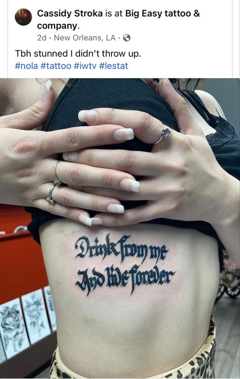 Interview With The Vampire Tattoo Ideas, Midnight Mass Tattoo, Vampire Aesthetic Tattoo, Seductive Tattoos, Vampire Tattoo Designs, Tattoo Word Fonts, Metallica Tattoo, Hexagon Tattoo, Vampire Tattoo