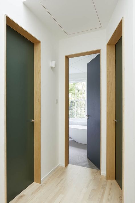 Back Of House, Door Frames, House Layout, Oak Doors, Modern Door, Internal Doors, Interior Trim, Door Frame, House Layouts