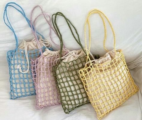 Crochet String Bag, Crochet Hand Bags, Crochet Business, Crochet Market Bag, Crochet Handbags Patterns, Handbag Pattern, Crochet Fashion Patterns, Crochet Diy, Diy Crochet Projects