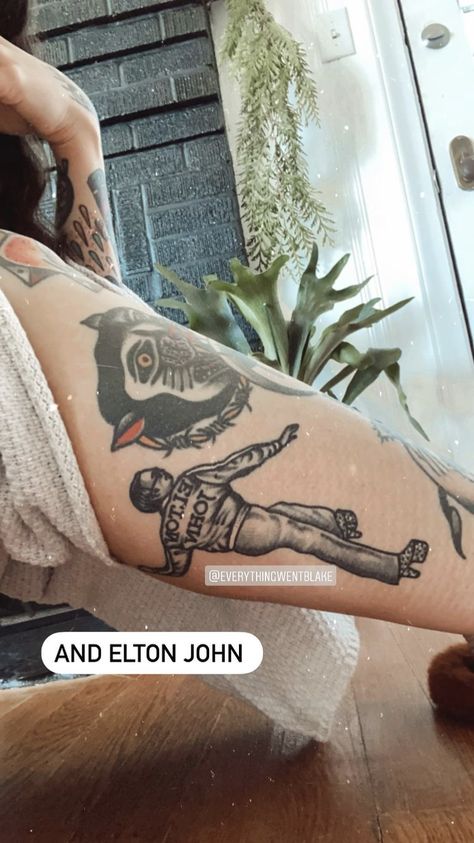 Elton John Tattoo Ideas Lyrics, Elton John Tattoo Ideas, Elton John Tattoo, Someday Tattoo, John Tattoo, Flying Tattoo, Perfect Selfie, Elton John, Future Tattoos