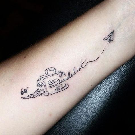 5. Travel designs and wanderlust Wanderlust Tattoo, Body Decor, Small Tattoos With Meaning, Disney Tattoo, Passport Stamps, Fitness Video, Trendy Tattoos, Travel Design, Sleeve Tattoo