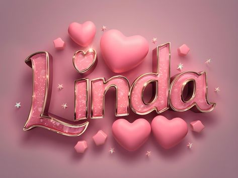 Linda Name Logo Design Background Linda Name Typography Beautiful Art Vector Format Logo Name Design Art, Name Wallpaper Design, Jean Name, Logo Design Background, Name Typography, Name Design Art, Name Logo Design, Stationery Templates, Business Card Maker