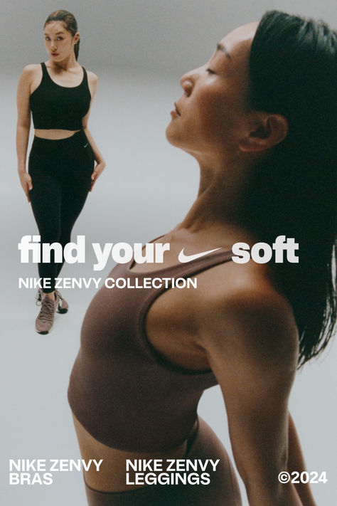 The Nike Zenvy Collection’s ultrasoft fabric helps you find your feel through every move. Shop now on Nike.com. Nike Zenvy, Nike Campaign, Beauty Campaign, Holistic Fitness, Brand Shoot, Email Design Inspiration, Email Design, Wedding Planning, Lookbook