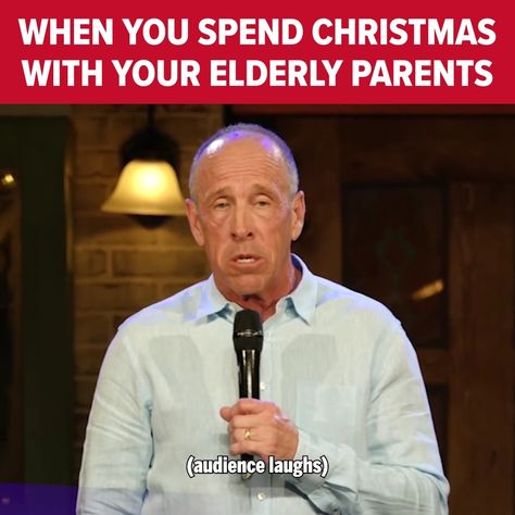 Christmas with Parents | Jeff Allen | comedy | When you spend Christmas with your elderly parents... Watch the full special on Dry Bar Comedy! #Christmas #StandUpComedy #JeffAllenComedy #LoveLanguages | By Jeff Allen Dry Bar Comedy, Five Languages Of Love, Jeff Allen, Languages Of Love, Gary Chapman, Tough Woman, Comedy Actors, Watching Television, Five Love Languages