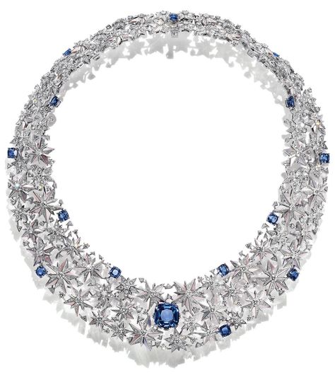 Tiffany & Co. Dazzles Eyes With Its Tiffany Céleste Jean Schlumberger, Light Blue Sapphire, Tiffany And Co Necklace, The Bling Ring, Amethyst Set, Diamond Tiara, Louis Comfort Tiffany, Paloma Picasso, John B