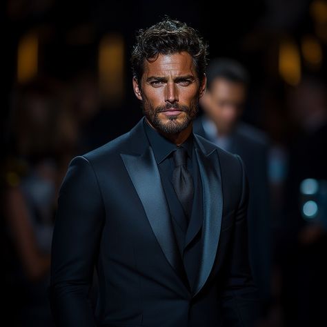 Eirik Sandvik (@house_aesthetiq) • Instagram photos and videos Black Tie Event Men, Hot Men In Suit, Black Tie Groom, Black Tie Men, Silver Foxes Men, Blue Three Piece Suit, Black Tie Dress Code, Mens Hairstyles With Beard, Black Tie Attire