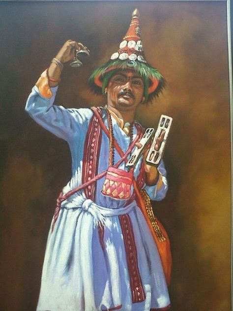 Vitthal Art, Vithal Mauli Painting On Canvas, Vithoba Mauli, Maharashtra Culture Illustration, Maharashtra Art And Culture, Panduranga Images Painting, Vitthal Vari Illustration, Warkari Wari Painting, Maharashtra Culture