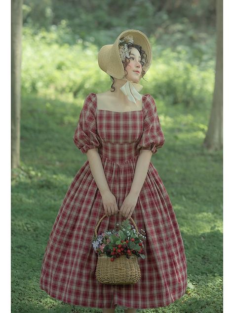 Cottagecore Fashion Dresses, Op Dress, Cottagecore Outfits, Old Fashion Dresses, Cottagecore Fashion, Classic Casual, Mori Girl, Historical Dresses, Dieselpunk