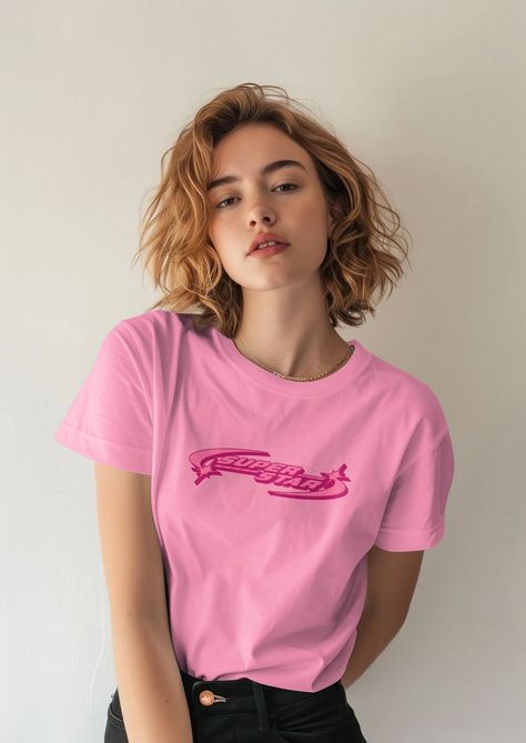 Women's pink t-shirt mockup, editable product design | premium image by rawpixel.com / George Woman T Shirt, Woman Tshirt, Clothing Mockup, T Shirt Mockup, Pink T Shirt, Tshirt Mockup, Shirt Mockup, Pink Tshirt, Free Mockup