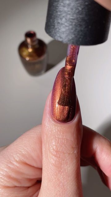 Opi Brown Chrome Nails, Metallic Composition Opi, Opi Midnight In Moscow, Bronze Nail Polish, Copper Metallic Nail Polish, Metallic Nail, Metallic Nail Polish, Mocha, You Nailed It