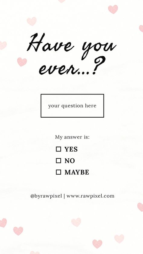 Have you ever...? social media story template | free image by rawpixel.com / Ning Story Template Instagram Questions, Insta Story Template Questions, Ig Games Story Questions, Games For Instagram Story, Like My Story And I’ll Introduce You Template, Instagram Ask Me Questions Ideas, Qna Template, Like My Story And I’ll Introduce You Instagram, Ask Me A Question Instagram Story Ideas