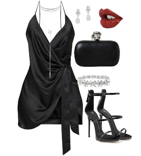 Night Club Aesthetic Outfit, Daring Diva Outfits, Black Club Outfit, Short Dress Outfit, Clubbing Outfits Nightclub, Idols Outfits, Short Black Dress, Badass Outfit, Expensive Clothes