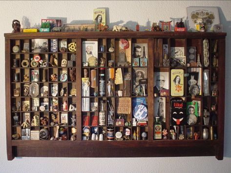 The Type Drawer | I've been collecting stuff in this typeset… | Flickr Scrapbook Shadow Box, Box Assemblage, Printers Drawer, Printers Tray, Box Shelves, Shadow Box Art, Found Object Art, Tray Display, Miniature Crafts