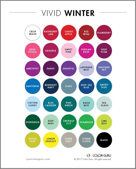 Color Guru, Moonlit Winter, Twilight Winter, Winter Color Palette, Color Guide, Winter Color, Color Scheme, Color Palette, Shades