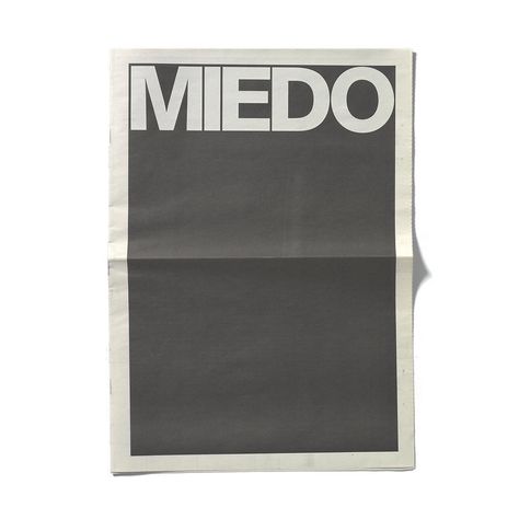 Miedo #archive #fear #cover #designbyatlas #atlas Newspaper Design Inspiration, Newspaper Logo, Newspaper Layout, Newspaper Design, Typography Layout, Publication Design, Poster Layout, Print Layout, Print Designs Inspiration