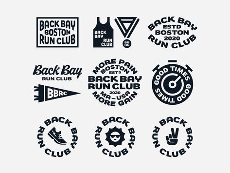 Club Images, Run Club, Back Bay, Running Club, Vi Design, Club Logo, Brand Development, Brand Identity Design, Identity Design