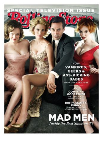 Mad Men, Rolling Stone no. 1113, September 16, 2010 Photographic Print by Trachtenberg Robert at AllPosters.com Mad Men Poster, Rolling Stone Magazine Cover, Rolling Stones Poster, Elizabeth Moss, Rolling Stone Magazine, Elisabeth Moss, January Jones, Don Draper, Office Wardrobe