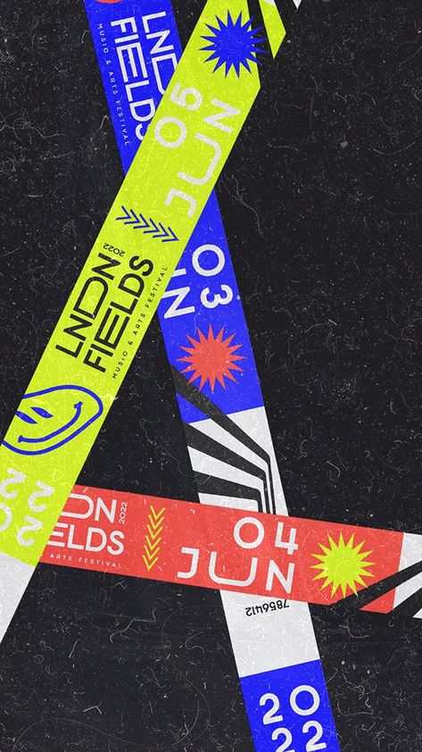 LNDN Fields | Visual Identity :: Behance Concert Branding, Identity Card Design, Wristband Design, Music Festival Poster, Ticket Design, Church Graphic Design, Conference Design, Spark Joy, Music Design