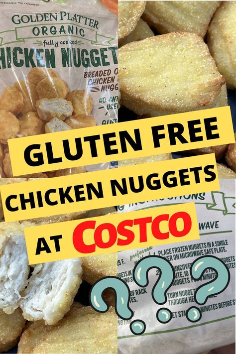 Gluten Free Chicken Nuggets at Costco from Golden Platter Costco Meal Prep, Costco Gluten Free, Gluten Free Shopping List, Gluten Free Chicken Nuggets, Costco Shopping List, Celiac Diet, Gluten Free Meals, Gluten Free Foods, Gluten Free Shopping