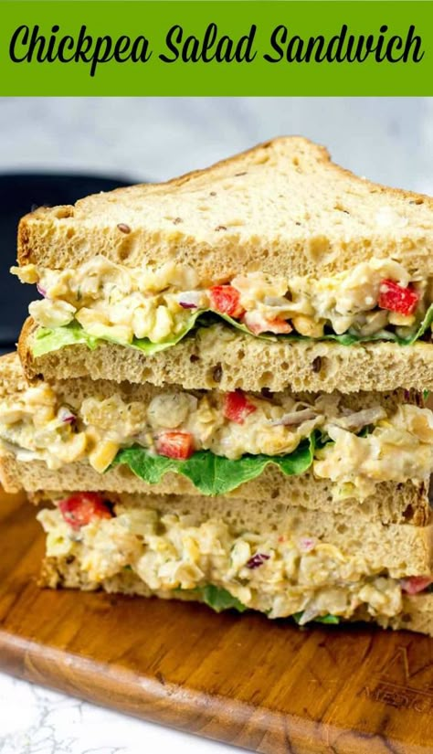 Subway Tuna, Entertainment Recipes, Chickpea Sandwich, Chickpea Salad Sandwich, Vegan Party Food, Community Table, Vegan Chickpea, Buckwheat Pancakes, Tuna Sandwich