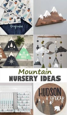 Mountain Nursery Theme, Baby Room Boy, Nursery Ideas Boy, Boy Nursery Themes, Mountain Nursery, Baby Room Themes, Baby Nursery Themes, Baby Boy Room Nursery, Nursery Theme