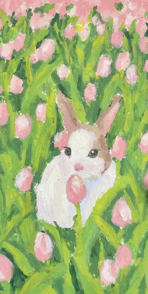 Bunny Oil Pastel, Pastel Sticks Art, Easy Oil Pastels Drawings, Simple Painting Ideas Watercolour, Oil Pastel Background Ideas, Things To Draw With Pastels, Oil Pastel Simple Drawing, Small Oil Pastel Drawings, Oil Pastel Crayon Art