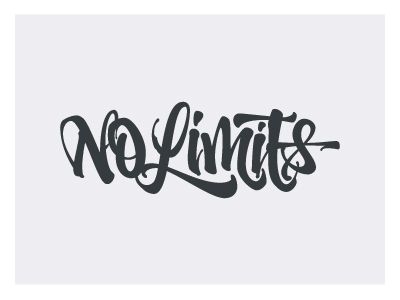 No Limits here, pin your heart out! No Limits Logo, No Limits Tattoo, Sky Is The Limit Tattoo, Brushpen Lettering, Top Fonts, Brush Pen Lettering, Chicano Tattoos, Wrist Tattoos For Guys, Graffiti Lettering Fonts