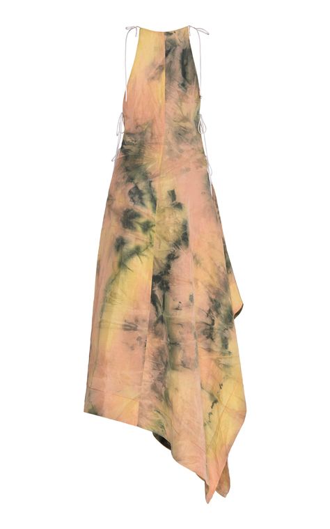 Dyed Linen, By Malene Birger, Dyed Dress, Tie Dress, Moda Operandi, Tie Dye Skirt, Fashion Collection, Blending, Linen Blend