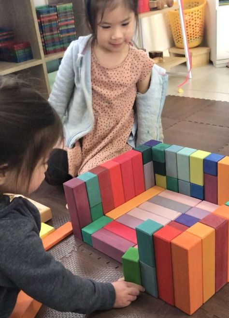 Why I Invested in a Grimms Large Stepped Pyramid - Stories of Play Large Stepped Pyramid, Grimms Large Stepped Pyramid, Grimms Pyramid, Diy Waldorf Toys, Grimm's Toys, 1 Year Baby, Step Pyramid, Block Play, Open Ended Toys