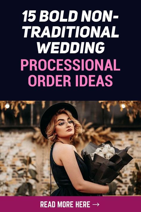 Wedding Processional Order, Processional Order, Order Of Wedding Ceremony, Wedding Processional, Walk Idea, Non Traditional Wedding, Wedding Order, Nontraditional Wedding, Wedding Aisle