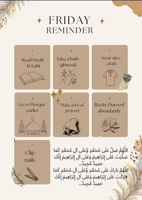 Jumma Sunnah Reminder, Ramadan Instagram Content Ideas, Things To Do On Jummah, Things To Do On Friday In Islam, Friday Sunnah Reminder, Islamic Page Name For Instagram, Jumma Sunnah, Friday Reminder Islam, Jummah Reminder