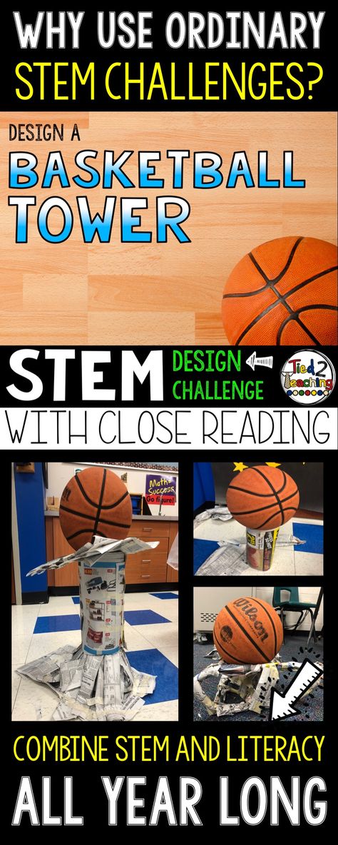 Basketball Stem Activities, Basketball Stem, School Challenges, Fun Stem Activities, Close Reading Passages, Text Dependent Questions, Spring Classroom, Basketball Championship, Basketball Theme