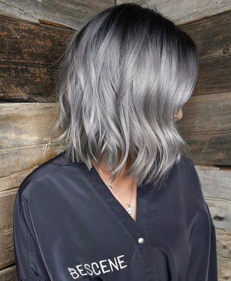 Medium Hair Color Ideas, Creative Hair Color Ideas, Shoulder Length Hairstyle, Ideas For Medium Length Hair, Medium Brown Hair Color, Medium Hair Color, Silver Blonde Hair, Medium Brown Hair, Creative Hair Color