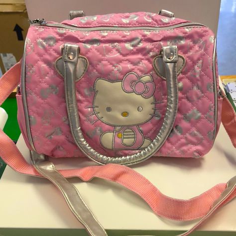 Hello Kitty Mini Duffle Bag Hello Kitty Bathroom, Hello Kitty Handbags, Mini Duffle Bag, Hello Kitty Purse, Kitty Accessories, Hello Kitty Bag, Hello Kitty Accessories, Hello Kitty Pink, Super Nails