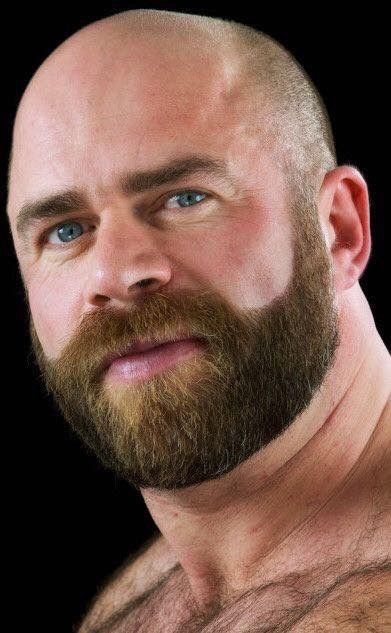 Bald Men With Beards, Handsome Bearded Men, Bald With Beard, Beard Game, Bald Man, Short Beard, Ginger Men, Great Beards, Beefy Men