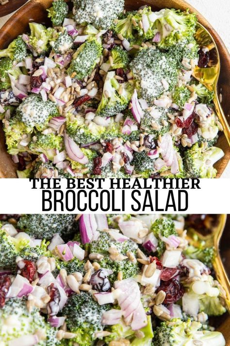 Best Broccoli Salad Recipe, The Best Broccoli, Healthy Broccoli Salad, Best Broccoli, Healthy Broccoli, Salad Summer, Broccoli Salad Recipe, Creamy Dressing, Lake Food Ideas Summer