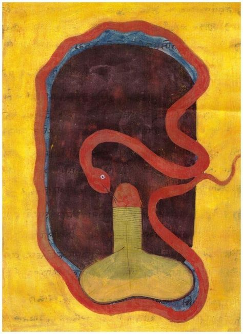 Purva Bhadrapada, Purva Phalguni, Tantra Painting, Painting Snake, Vintage Old Paper, Codex Seraphinianus, Alchemy Magic, Tantra Art, Creative Visualization