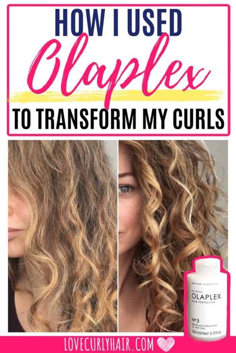 Olaplex Before And After, Olaplex Products, Damaged Curly Hair, Wavy Hair Care, Colored Curly Hair, Curly Hair Products, Curly Girl Method, Wavy Curly Hair, Curly Hair Inspiration