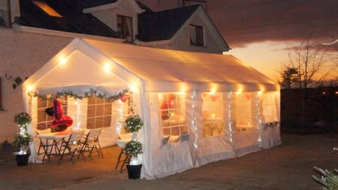 Today is Dec.18th!!! and #Christmas is coming around the corner,  are you ready for the #ChristmasParty? just have a look at #Quictent #SpecialOffers : https://goo.gl/E22QG6  Top Recommendation: #Quictent 17'x33' #HeavyDuty Outdoor #Party/Wedding Tent With Sidewalls  Price: $599.99 & #FreeShipping Backyard Tent Party Ideas, White Tent Party Backyards, Gazebo Decorating Ideas For Party, Outdoor Tent Party Backyards, White Marquee Wedding, Party Tent Lighting, Party Tent Decorations, Outdoor Tent Party, Outdoor Party Tent