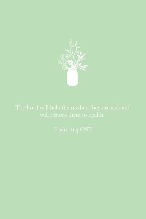 The Lord will help them when they are sick and will restore them to health.
Psalm 41:3 GNT Psalm 41:3 Words, Bible Verse Sickness, Quotes About Sickness Health, Psalm 41:3, Bible Verses For Sickness, Jesus Freaks, Quotes Prayer, Bible Quotes Prayer, Jesus Art