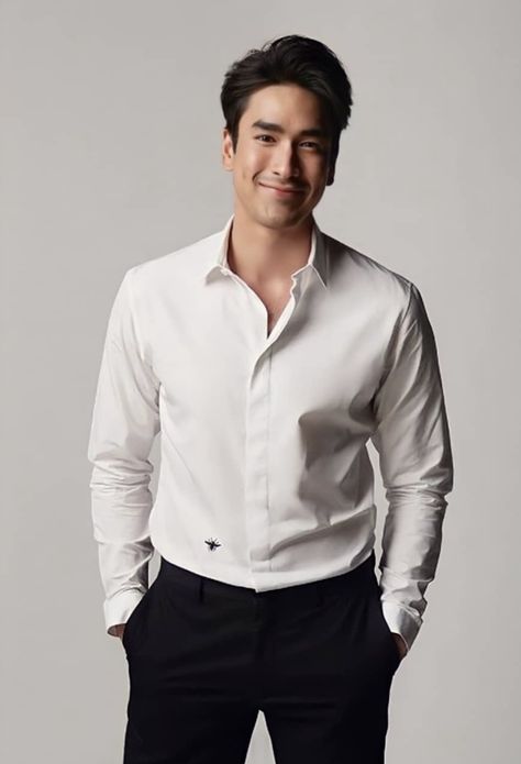 Actor 90s, Nadech Kugimiya, Love Proposal, Heart Overlay, My Love From The Star, Ricky Kim, Things Take Time, Famous Actors, Men's Outfits