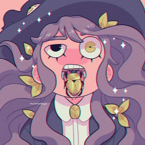 13.8 mil Me gusta, 120 comentarios - I USE PAINT TOOL SAI (@mutatedeye) en Instagram: "chomp on bug  #witch #eat #bug #eye #longhair" Bug Eyes Drawing, Mutated Eye Art, Cute Bug Character Design, Creepy Bug Art, Bug Horror Art, Giant Bug Monster Art, Art Style Challenge, Paint Tool Sai, 1 Tattoo