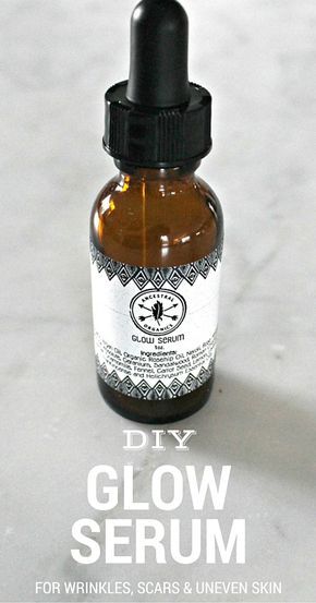 Try this DIY Glow Serum for Wrinkles, Scars and Uneven Skin - made using essential oils. It's a great natural remedy that actually works! Eye Makeup Glitter, Diy Serum, Diy Glow, Eye Wrinkles, Skin Care Routine For 20s, Homemade Lotion, Diy Kosmetik, Glow Serum, Baking Soda Shampoo