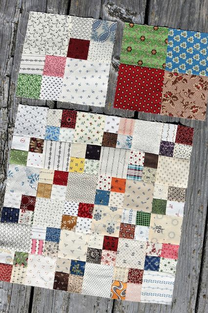 Temecula Quilt Company: FIRST || FRIDAY 9 Patch Quilt Ideas Layout, 4 Patch Quilt, Pretty Quilts, Postage Stamp Quilt, Four Patch, Doll Quilts, Scrappy Quilt Patterns, Scrap Quilt Patterns, Miniature Quilts