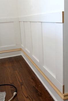 Board And Batten Interior, Removing Baseboards, Wainscoting Styles, Board And Batten Wall, Keeping Room, Wall Molding, Board And Batten, Master Bedrooms Decor, Interior Trim