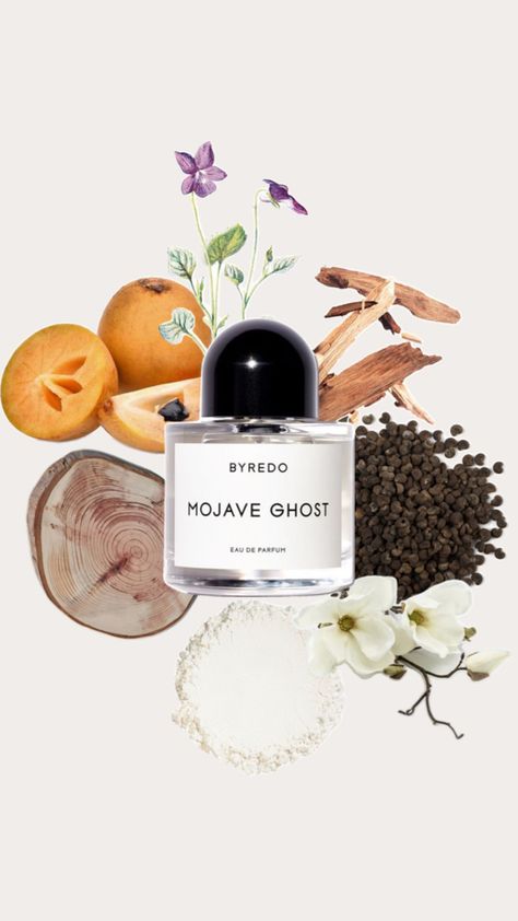 Byredo Mojave Ghost Byredo Mojave Ghost, Mojave Ghost, Fragrance Photography, Email Template Design, Perfume Bottle Design, Perfume Photography, Perfume Packaging, Wear Perfume, Damask Rose