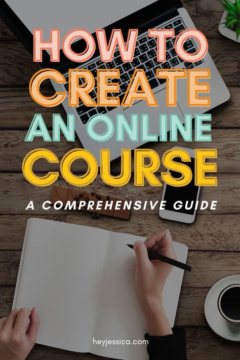 Want to learn how to create an online course but just aren't sure where to start? Learning how to sell an online course can be tricky, and I'm giving you a GUIDE to how to create an online course so you can make passive income! How To Create And Sell Online Courses, Creating An Online Course, How To Make An Online Course, Create Online Course, How To Create A Course, Courses Aesthetic, Tutoring Online, Create A Course, Elearning Templates