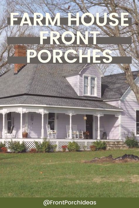 Check out our post on farm house front porches. From wrap around farm house porches to smaller front porches, we show you how to utilize and design the perfect country style porch for you farm house. Farm Front Porch, Farm House Wrap Porch, Front Porch Addition Farmhouse, Farmhouses With Porches, Front Wrap Around Porch, Decorating Wrap Around Porch, How To Decorate A Wrap Around Porch, Ranch House Front Porch Ideas, Old House Wrap Around Porch